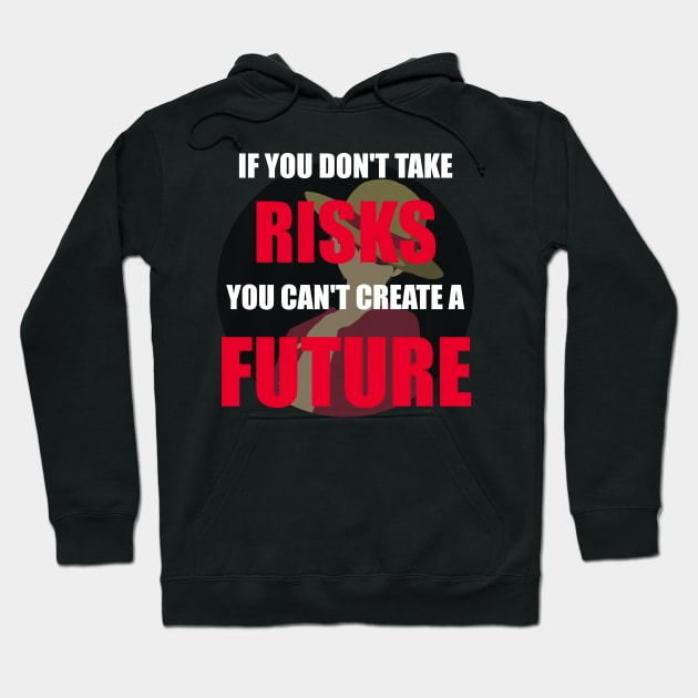 Anime Motivation. Monkey D. Luffy - Risks Hoodie by AnimeMotivation